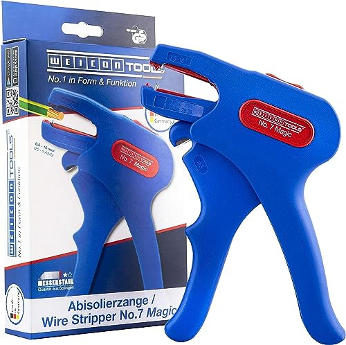 WEICON TOOLS Abisolierzange No. 7 Magic | für gängige flexible & massive Leiter von 0,5-16 mm² | ideal für Ölflexkabel bis 10 mm