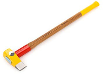 OCHSENKOPF Profi-Spalthammer Big Ox, Mit Rotband-Plus Stielbefestigung, Langlebiger Stiel aus Hickoryholz, Gelb, 4,2 kg