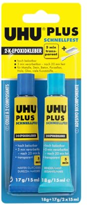 UHU PLUS schnelllfest Tube Binder + Tube Härter 35g