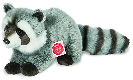 Teddy Hermann 92529 Waschbär 29 cm, Kuscheltier | Naturgetreu gestaltet, liebevoll ausgearbeitete Details, ab 18 Monaten, waschbar, Füllung mit recyceltem Polyester