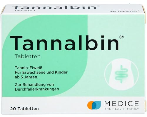 Tannalbin Tabletten 500 mg bei Durchfallerkrankungen, 20 St. Tabletten