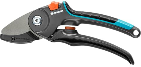 Gardena Gartenschere A/M: Stabile Baumschere mit Amboss-Schneide für holzige Äste und Zweige, max. Schneid-Durchmesser 23 mm, Anti-Rutsch-Griff, antihaftbeschichtetes Obermesser (8903-20)