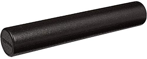 Amazon Basics Hochdichte Schaumstoffrolle, rund - 90 cm, Schwarz