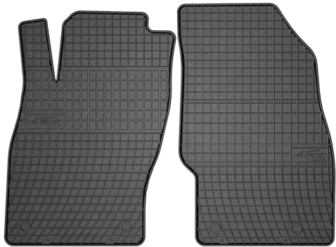 FROGUM EL Toro Gummimatten Ganzjähriges-Set von Autofussmatte Auto Fußmatten für Opel Corsa D 2006-2014 | Beständiges Gummi Material | 1,5cm Schutzkante