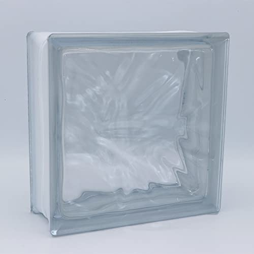 Design Glasbaustein Wolke klar glänzend 19 x 19 x 8 cm - 5 Stück