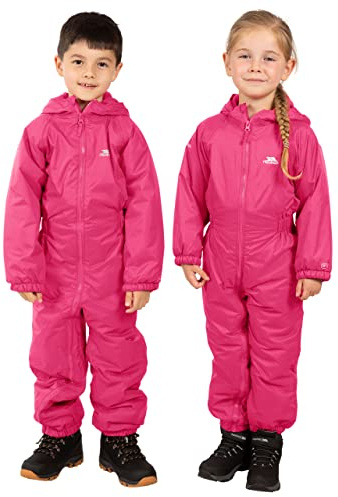 Trespass Unisex Kinder DRIPDROP Wasserdichter Regenanzug Mit Kapuze