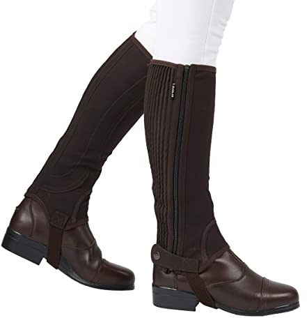 Dublin Adult Easy Care Half Chaps Large Brown by Dublin