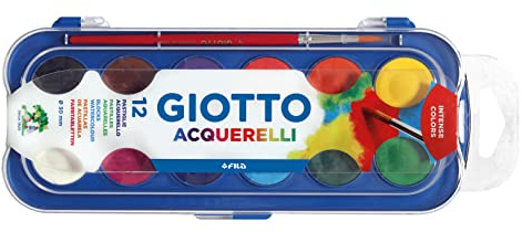 GIOTTO 3512 00 Wassermalkasten, 12 Farben mehrfarbig