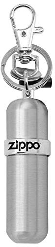 Zippo Benzinbehälter - Benzintank als Schlüsselanhänger - Mini-Tank aus Aluminium - Nachfüllbar - Drehverschluss - Ideal zum Auffüllen von Sturmfeuerzeugen
