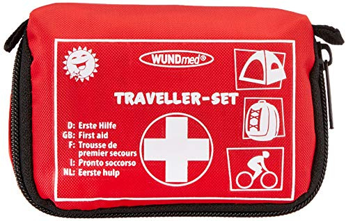 Ora-Tec Wundmed Erste Hilfe Set 32-teilig in praktische Etui mit Gürtelschlaufe, Mit Schere,