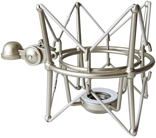 keepdrum MS088SV Silber Mikrofon-Spinne elastische Halterung für Rode Mikrofone NT1-A Podcsater Procaster