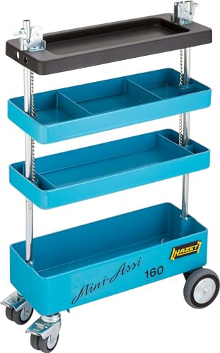 Hazet Werkstattwagen Assistent 160ST, Werkzeug-, Material- und Montagewagen | Länge 590 mm, Breite 345 mm, Höhe 950 mm, 16500 g, L x B x H: 590 mm x 345 mm x 950 mm, Werkzeug-, Material- und Montagewagen