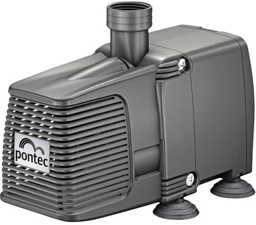 Pontec 57510 PondoCompact 3000 - Outdoor-Statuenbrunnenpumpe / kompakte Brunnenpumpe für Fontänen und Wasserspiel, Grau