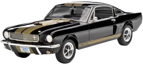 Revell Modellbausatz Shelby Mustang GT 350 H I Maßstab 1:24 I Level 4 I Originalgetreue Nachbildung des ikonischen Muscle Cars I Detailreiches Modell in Schwarz I Für erfahrene Modellbauer