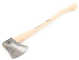 OCHSENKOPF Sportaxt, Hickory-Holzgriff, Leder-Schneidenschutz, Schneide 190 mm, 800 mm lang, mit Kuhfuß, OX 440 H-2708
