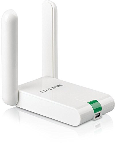 TP-Link TL-WN822N High Gain WLAN Stick Adapter (bis zu 300Mbit/s, WPS, Externe High-Gain-Antenne, mit USB-Verlängerungskabel, unterstützt Windows 10/8.x/7/XP, Mac OS 10.9~10.13, Raspberry Pi) weiß