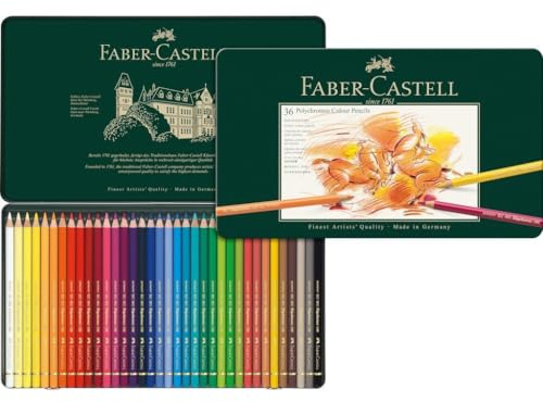 Faber-Castell 110036 - Künstlerfarbstift Polychromos, 36er Metalletui