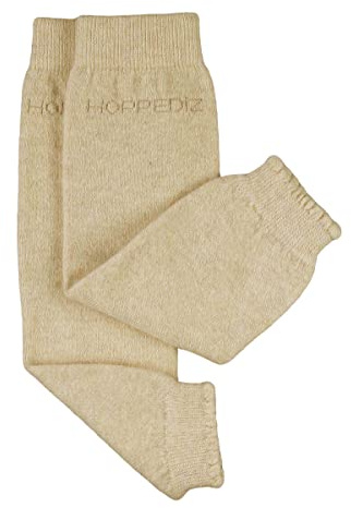Hoppediz Babystulpen aus Kashmir/Merinowolle, Baby Leg Warmers, Einheitsgröße, creme