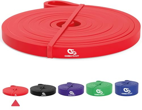 Coresteady Fitnessband und Gummiband Sport – Robustes Klimmzugband aus Gummi für Männer und Frauen – Krafttraining und Muskelaufbau – Training, Fitness, Klimmzughilfe – Fitness Band