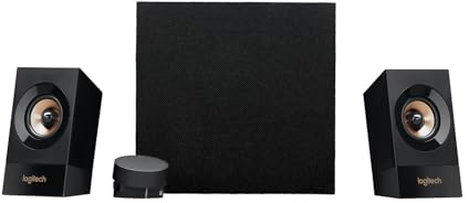 Logitech 980-001054 Z533 43832 Lautsprechersystem 120Watt, Schwarz, AUX-Anschluss