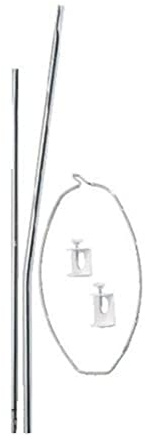 roba Himmelstange für Babybetten - Universal Himmelhalter in Weiß - Zubehör für Betthimmel - ca. 150 cm hoch / rund