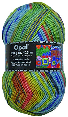 Opal Sockenwolle Hundertwasser III - Kuss im Regen 988