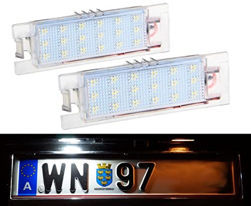Do!LED LED Kennzeichenbeleuchtung kompatibel mit Adam Zafira B 2005-2011, Astra H 2004-2009, Corsa D 2006-2011，Insignia 2008-2013 mit E-Prüfzeichen Xenon Optik