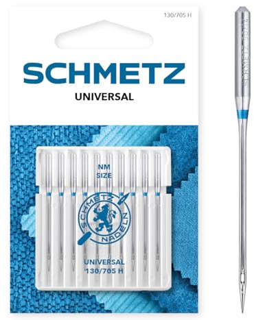 SCHMETZ | 10 Nähmaschinennadeln | Universal | 130/705 H | Nadeldicke 70/10 | auf jeder gängigen Haushaltsnähmaschine einsetzbar
