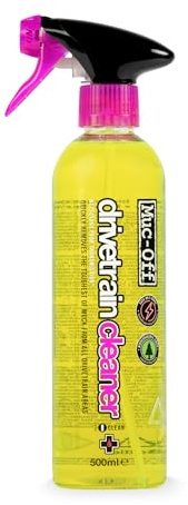 Muc Off Bio Drivetrain Cleaner Antriebsreiniger Fahrradreiniger 500 ml - Hochwirksamer Biologisch Abbaubarer Kettenreiniger Fahrrad/Bike Cleaner Kettenreiniger Spray - Geeignet Für Alle Fahrradtypen