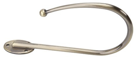 DécoProfi Raffhalter für Vorhänge/Gardinen Antik Messing Metall I Hochwertiger Vorhanghalter/Gardinenhalter für die Wand I Dekorativer Schraubhaken für Gardinen I 1 Stück
