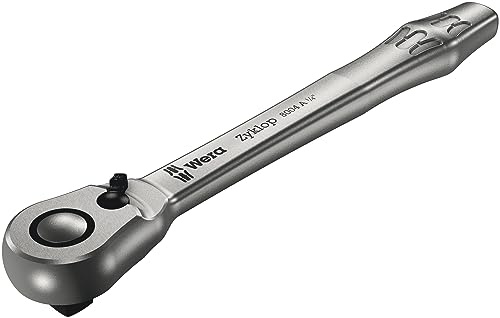 Wera Zyklop 1/4 Zoll Vierkant Ratsche CrMo-Stahl, Länge 141 mm