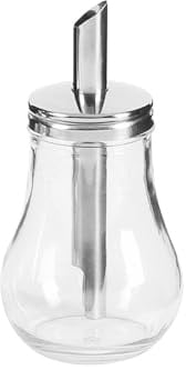 APS 40494 Zuckerdosierer, Ø 8 cm, Höhe 15 cm, 250 ml, Behälter aus Glas, Schraubdeckel aus Edelstahl