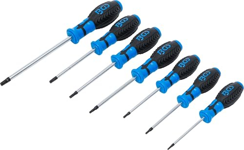 BGS 7841 | Schraubendreher-Satz | T-Profil (für Torx) mit Bohrung | T10 - T40 | 7-tlg.