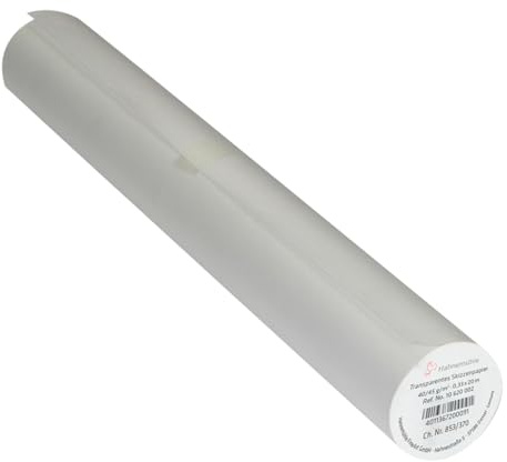 Hahnemühle Skizzenpapierrolle, 0,33 x 20m, transparent, holzfrei, 45g/m²