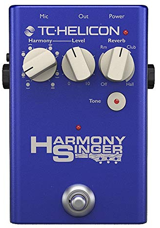 TC Helicon HARMONY SINGER 2 Batteriebetriebener Vocal Effects Stompbox mit gitarrengesteuerter Harmonie, Reverb und Klang