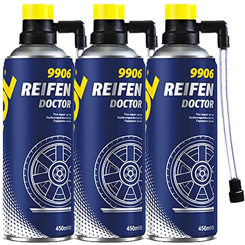 3X für MANNOL 9906 Reifen Doctor Reifendichtmittel Pannenhilfe 450ml