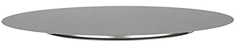 APS 46 Konditorplatte, Kuchenplatte aus Edelstahl, Tortenplatte für Konditoren, schwarze oder weiße Servierplatte für Torten, Durchmesser Ø 31 cm, Silber