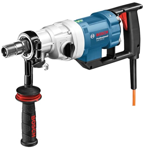 Bosch Professional Nass-Diamantbohrmaschine GDB 180 WE (5,2 kg, Leistung 2000 Watt, 230 Volt, 180mm Bohrbereich, inkl Adapter Staubabsaugung, Kugelhahn, Handwerkoffer)