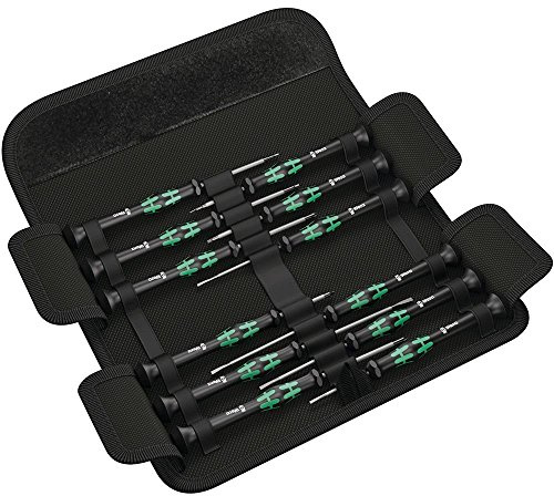 Wera Kraftform Micro Elektroniker Schraubendrehersatz, 12-teilig, Mehrfarbig, 05073675001