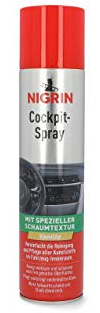 NIGRIN Cockpit-Spray Vanille, reinigt wirksam und schonend auch feingenarbte Oberflächen, 400 ml