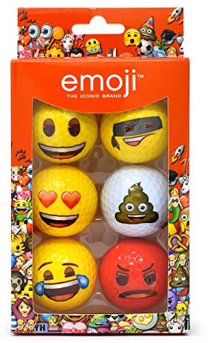 Emoji Offizielle Neuheit Lustige Golfbälle, Golfgeschenk
