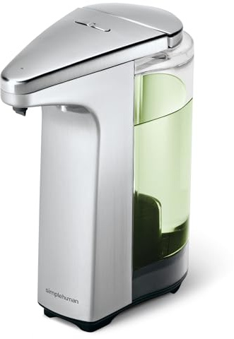 simplehuman ST1023 237 ml, Sensorspender, Seifenspender Automatisch mit Sensor, Nickel