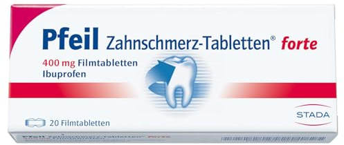 Pfeil Zahnschmerz-Tabletten forte 400 mg Ibuprofen, 20 St. Tabletten