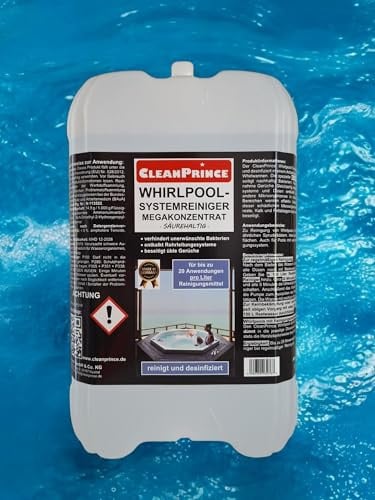 5 Liter Whirlpoolreiniger | Konzentrat Reinigungsmittel Desinfektions-Systemreiniger Sprudelbad Whirlpools Whirlwannen Wannen