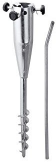 Schneider Bodendübel für Gartenschirme, 888-00, Stahl, Gesamtlänge 50 cm, 1.4 kg silber