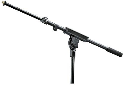 K&M 21140 Schwenkarm Schwarz – ausziehbar 42,5 - 72,5 cm – Galgen mit 3/8“ Gewindeanschluss, verstellbar