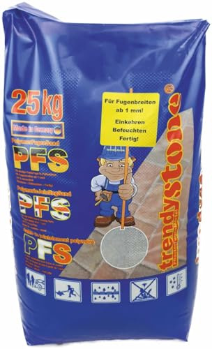 trendystone Polymerfugensand 25 kg Basalt - Pflasterfugenmörtel für schmale Fugen ab 1 mm Fugenbreite