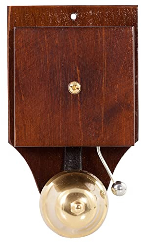 zaMel Hochwertige elektromechanische kabelgebundene Türklingel, Gehäuse aus Kunststoff, montagefreundlich, zuverlässig, sensationell, sorgfältig verarbeitet, Retro 8V dunkel DNT-971-CIM Sundi Zamel