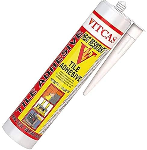 VITCAS HRTA – hitzebeständiger Fliesenkleber – Keramikversiegelung – hohe Temperatur – Lufteinstellung – dünne Schicht – Fliesenkonservierung – Kleber – Glatte Paste – zum Fixieren – einfache