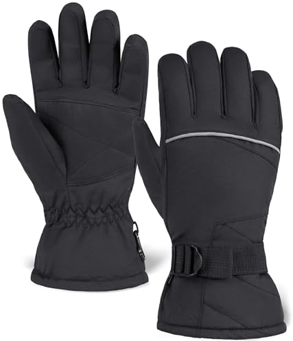 Tough Outdoors Robuste Outdoor-Skihandschuhe – wasserdichte Thermo-Schneehandschuhe – isolierte Snowboard-Handschuhe für Damen und Herren – Winter-Schnee- und Skihandschuhe
